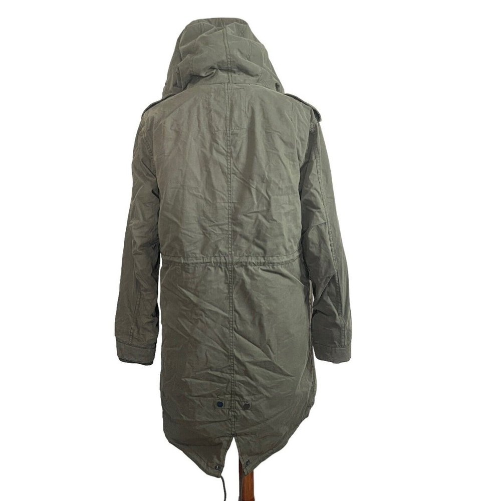 ARITZIA TNA Military Edition Hooded Wire Frame Parka Coat 3-1 Green L Large - Picture 3 of 11